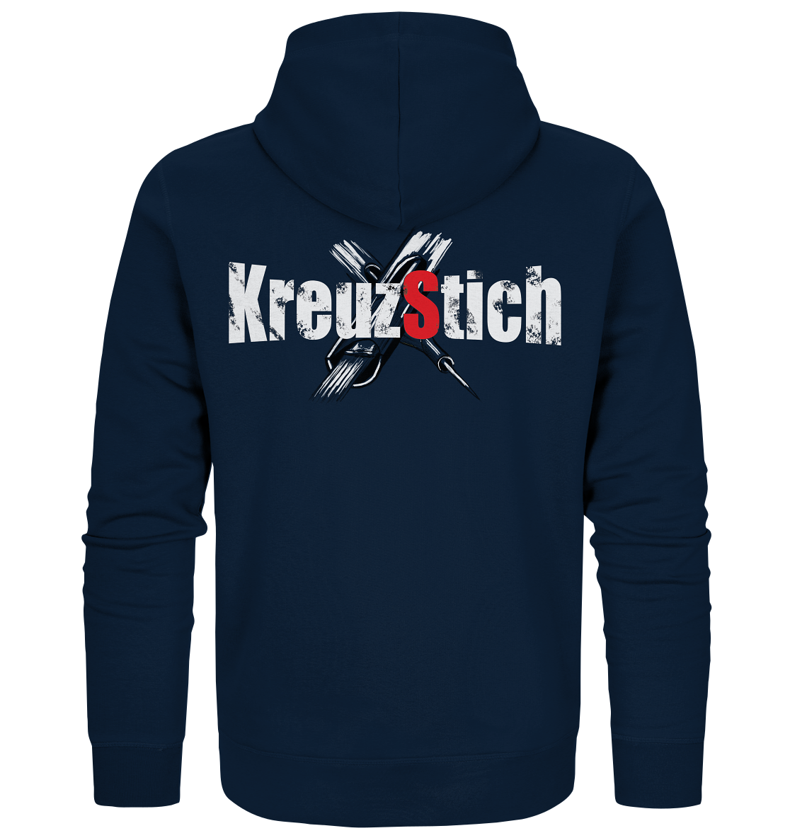 Schlüse-Ink® Kreuzstich - Oranic Zipper dunkel
