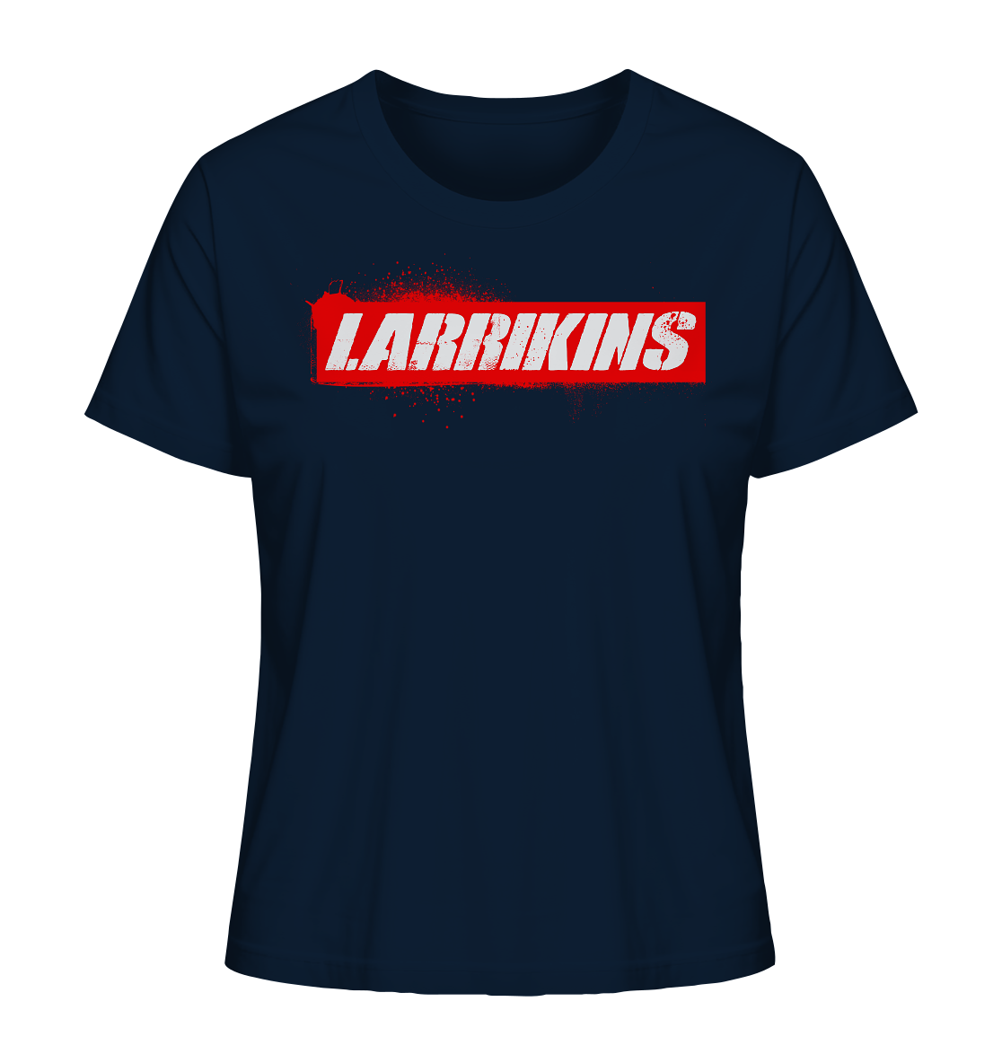 Larrikins Red Stencil - Ladies Organic Shirt