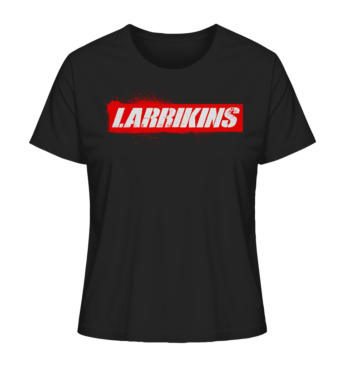 Larrikins Red Stencil - Ladies Organic Shirt