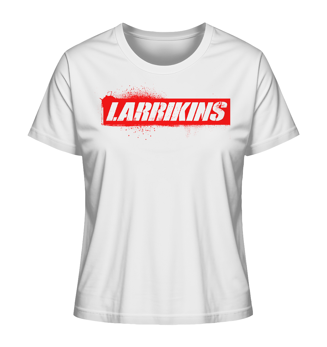 Larrikins Red Stencil - Ladies Organic Shirt