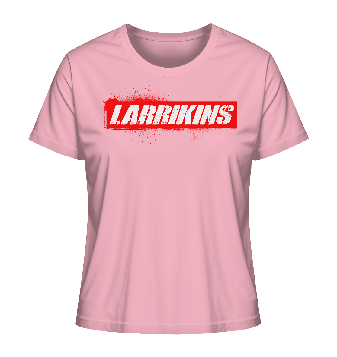 Larrikins Red Stencil - Ladies Organic Shirt
