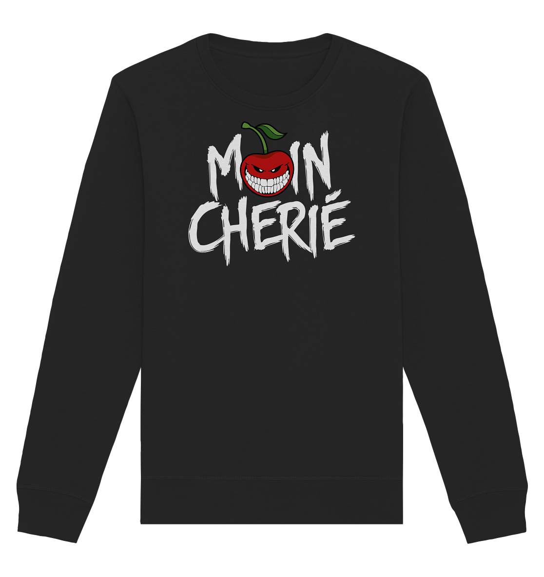 Moin Cherié - Logo Weiß - Organic Basic Unisex Sweatshirt