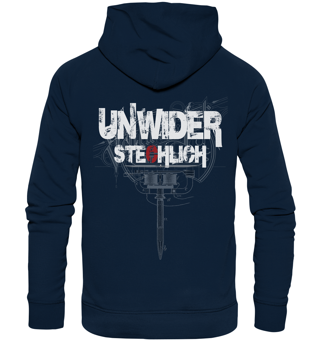 Schlüse-Ink® Unwiderstechlich - Organic Hoodie dunkel