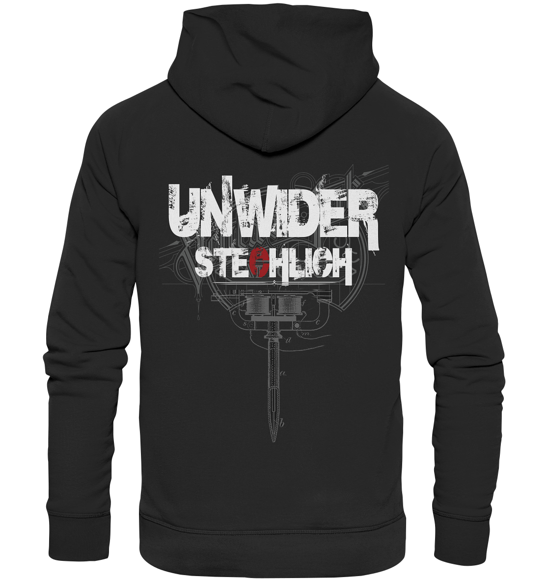 Schlüse-Ink® Unwiderstechlich - Organic Hoodie dunkel