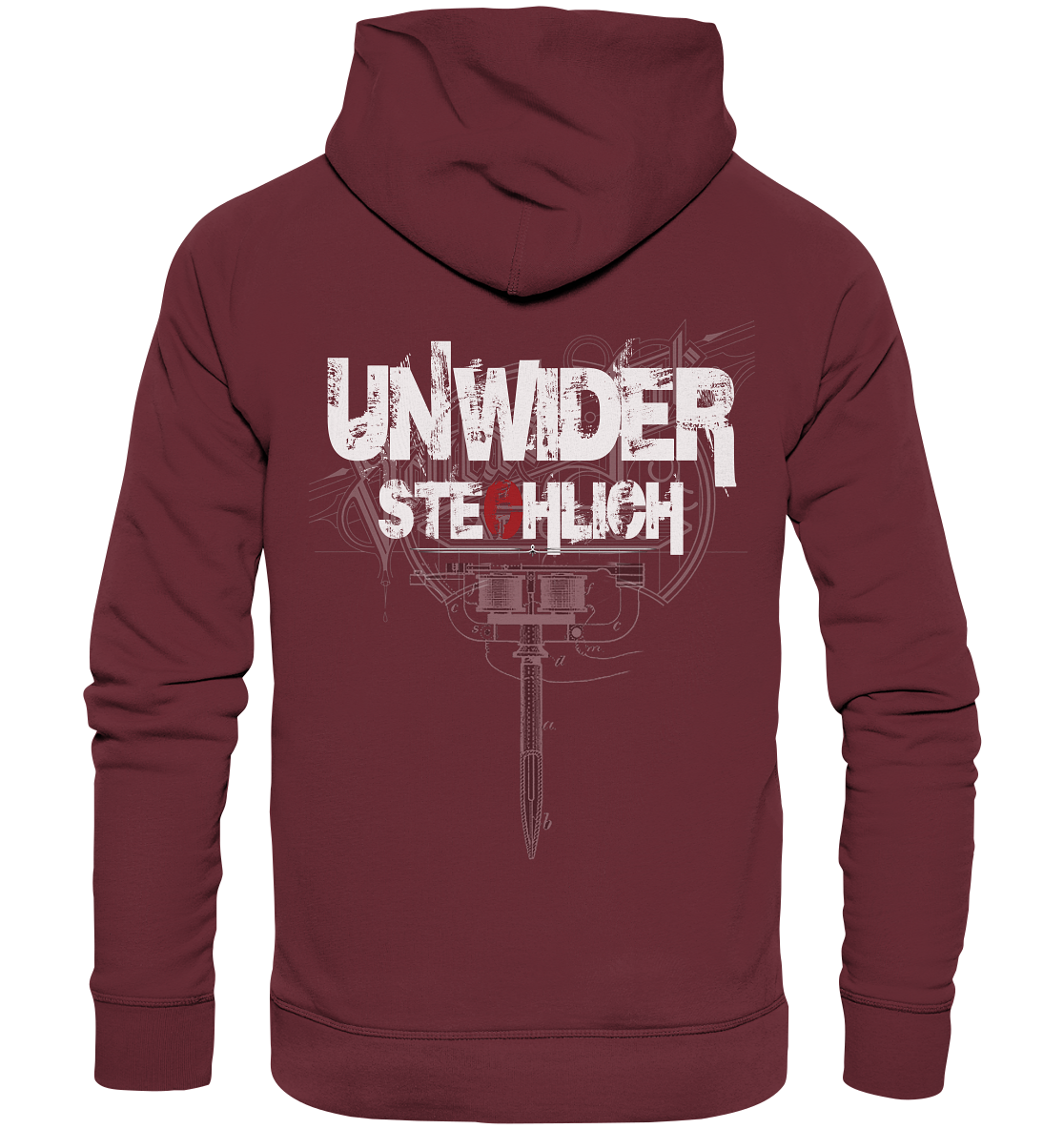 Schlüse-Ink® Unwiderstechlich - Organic Hoodie dunkel