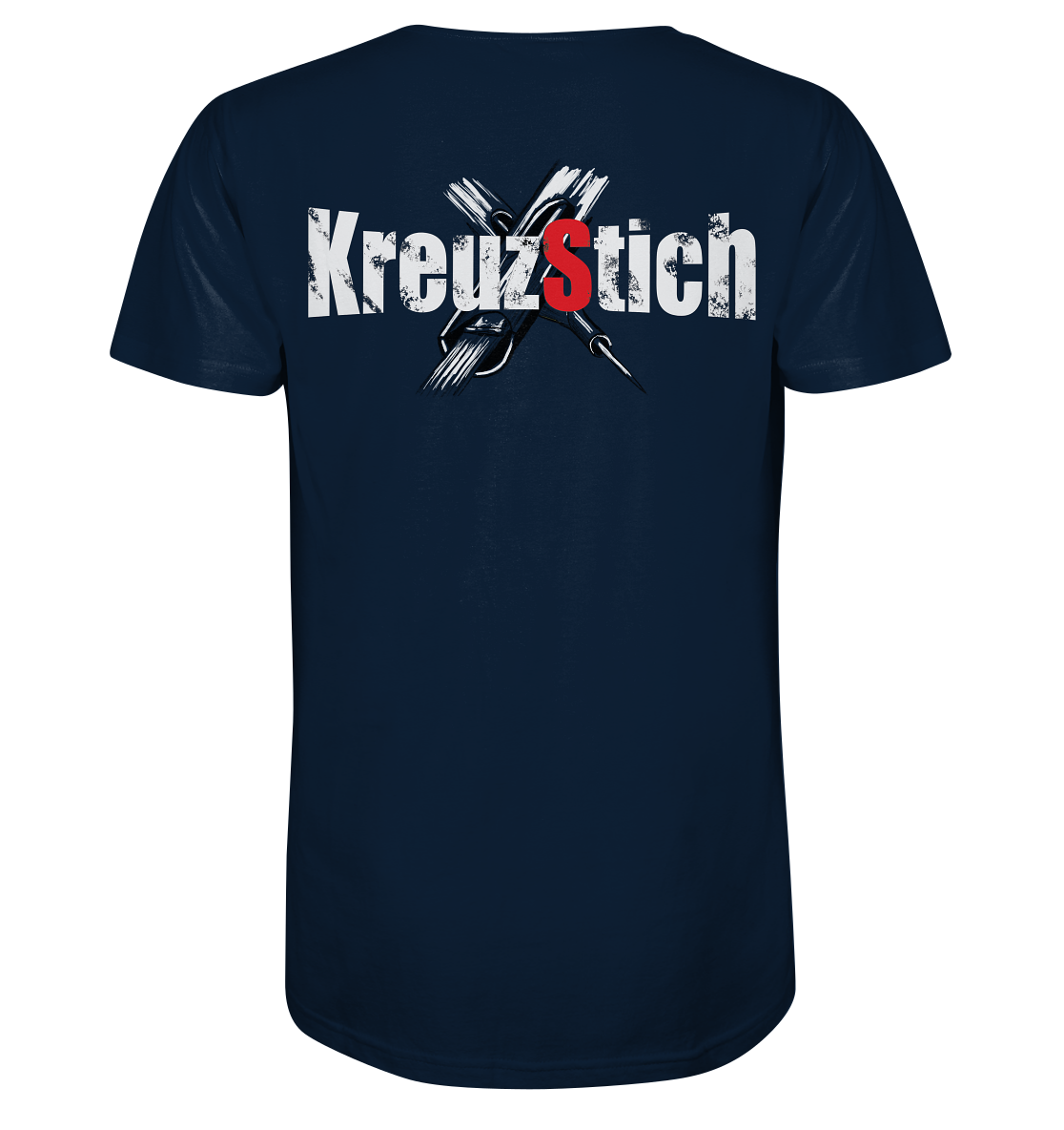 Schlüse-Ink® Kreuzstich - Organic Shirt dunkel