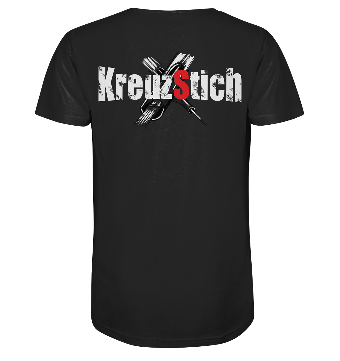 Schlüse-Ink® Kreuzstich - Organic Shirt dunkel