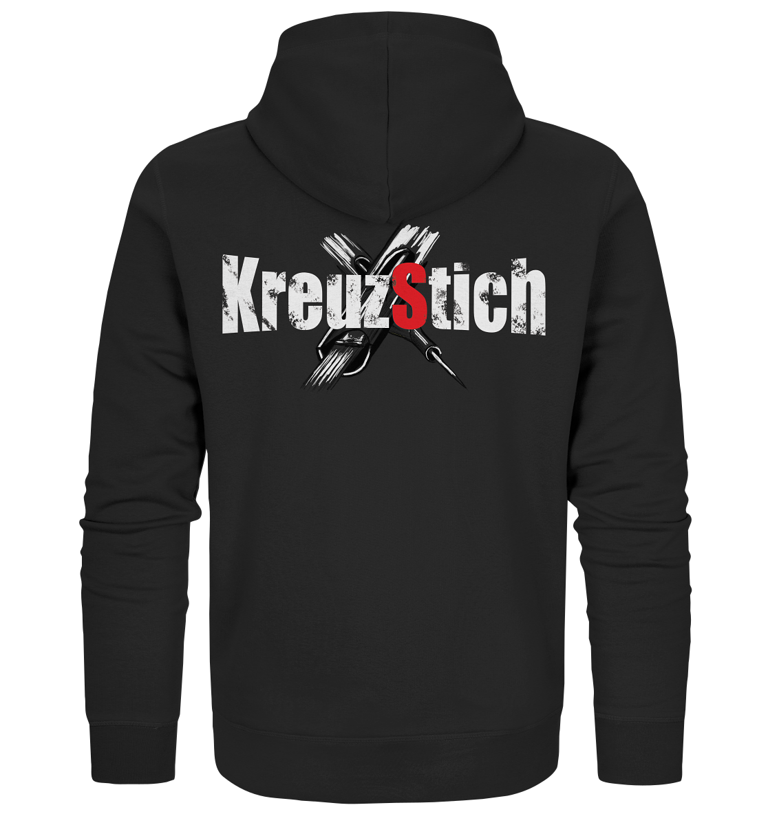 Schlüse-Ink® Kreuzstich - Oranic Zipper dunkel