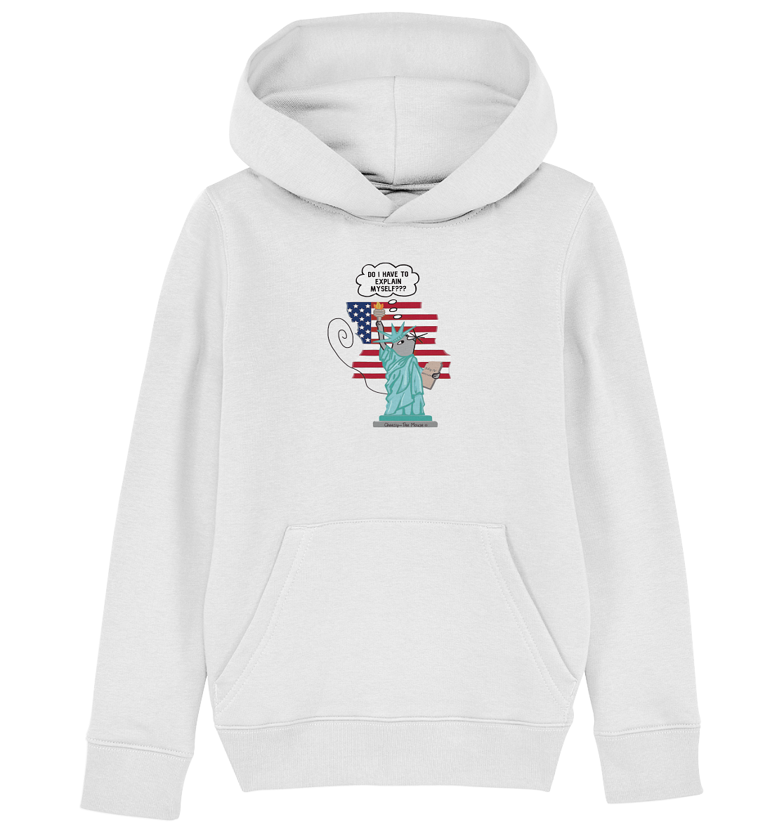 Cheesy -The Mouse® goes Amerika - Kids Organic Hoodie