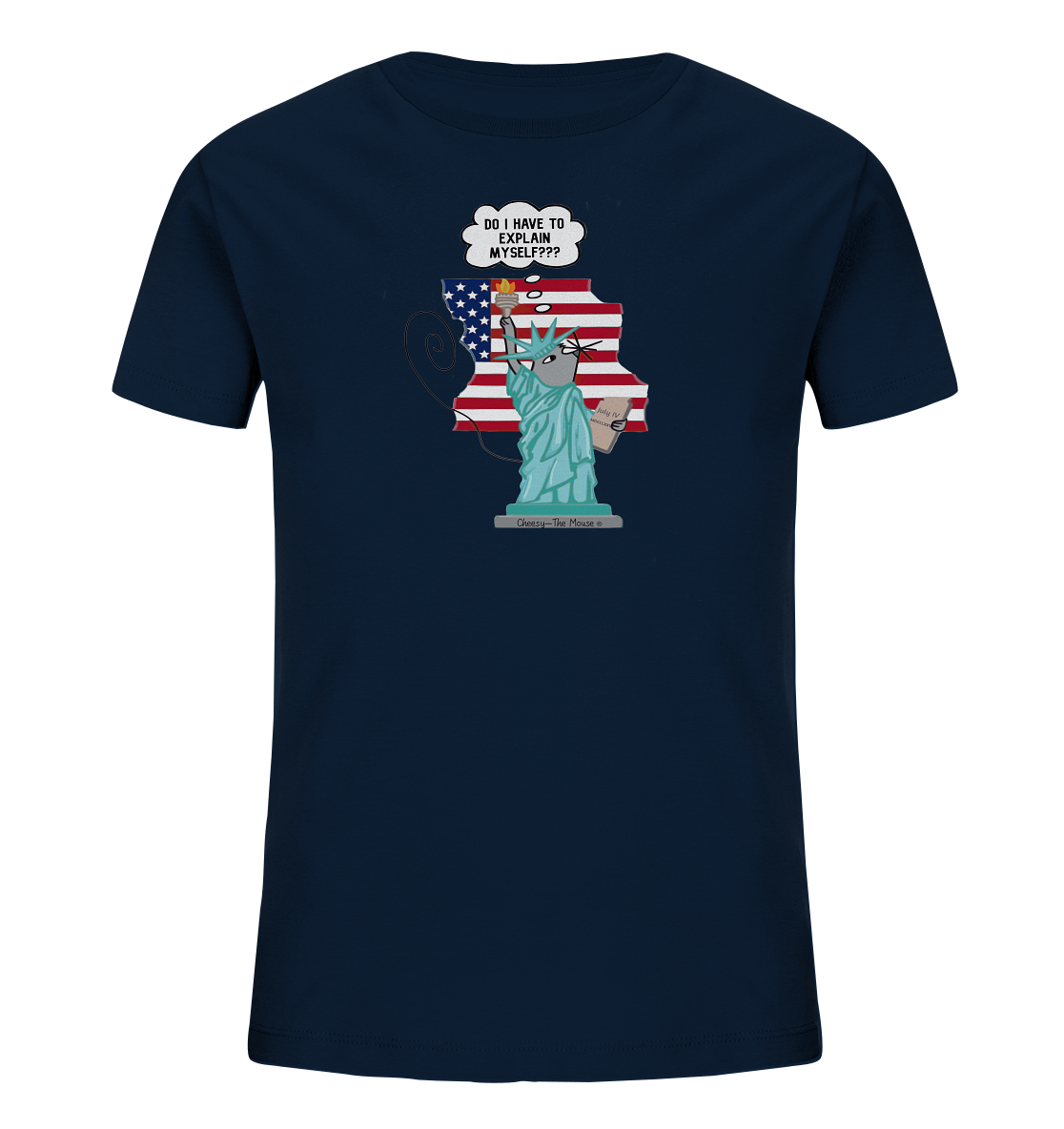 Cheesy -The Mouse® goes Amerika - Kids Organic Shirt