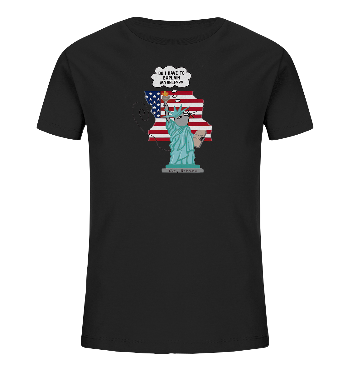 Cheesy -The Mouse® goes Amerika - Kids Organic Shirt