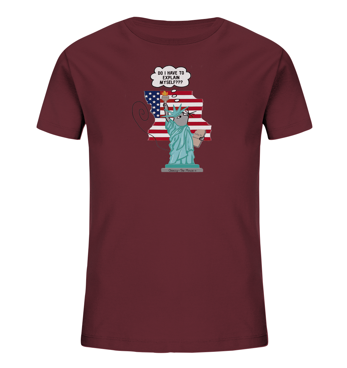 Cheesy -The Mouse® goes Amerika - Kids Organic Shirt