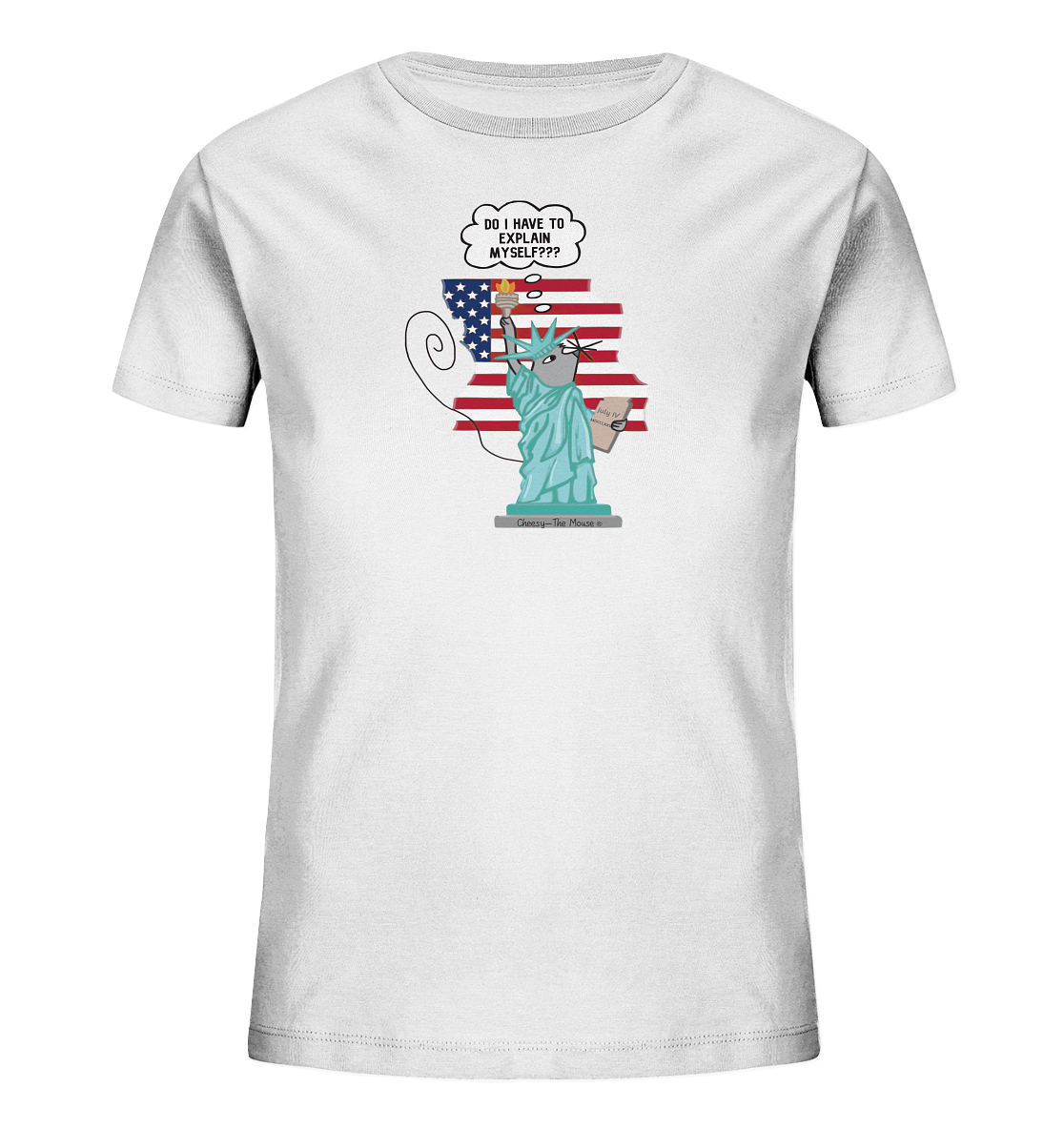 Cheesy -The Mouse® goes Amerika - Kids Organic Shirt