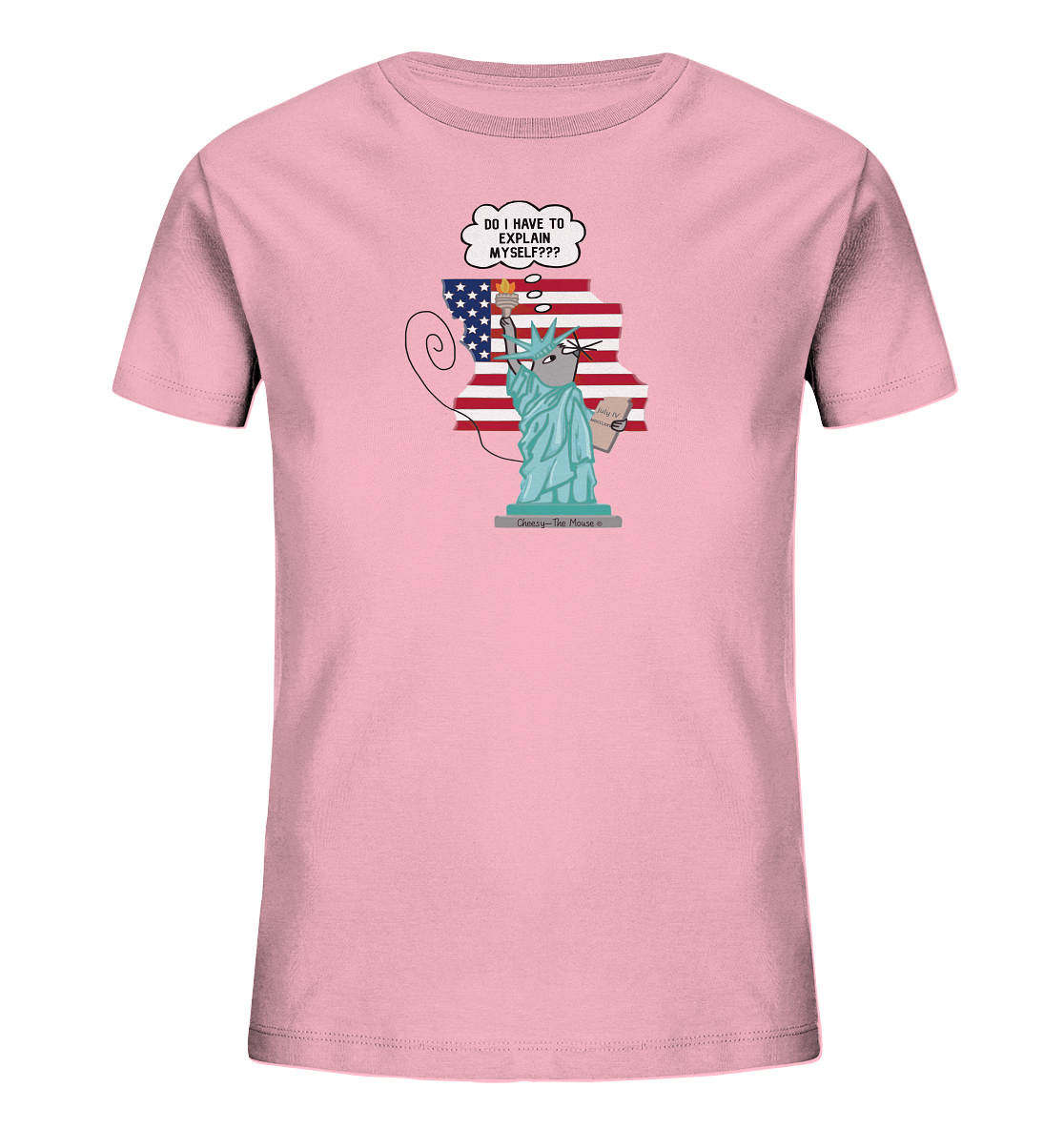 Cheesy -The Mouse® goes Amerika - Kids Organic Shirt