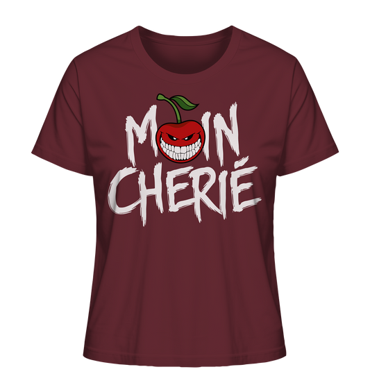 Moin Cherié - Logo Weiß - Ladies Organic Shirt