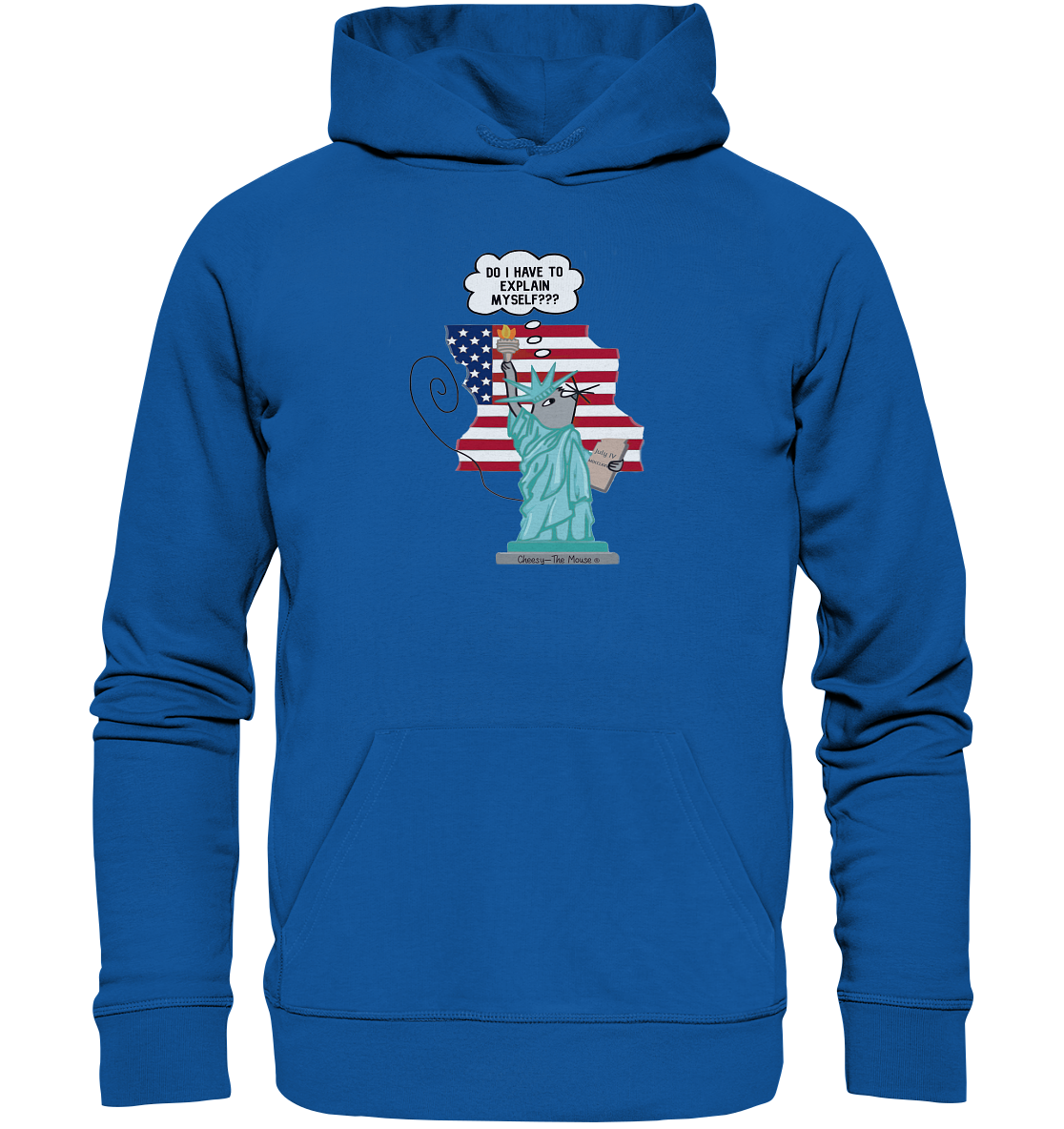 Cheesy -The Mouse® goes Amerika - Organic Basic Hoodie