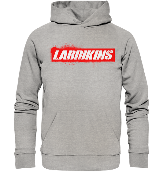 Larrikins - Red Stencil - Organic Hoodie