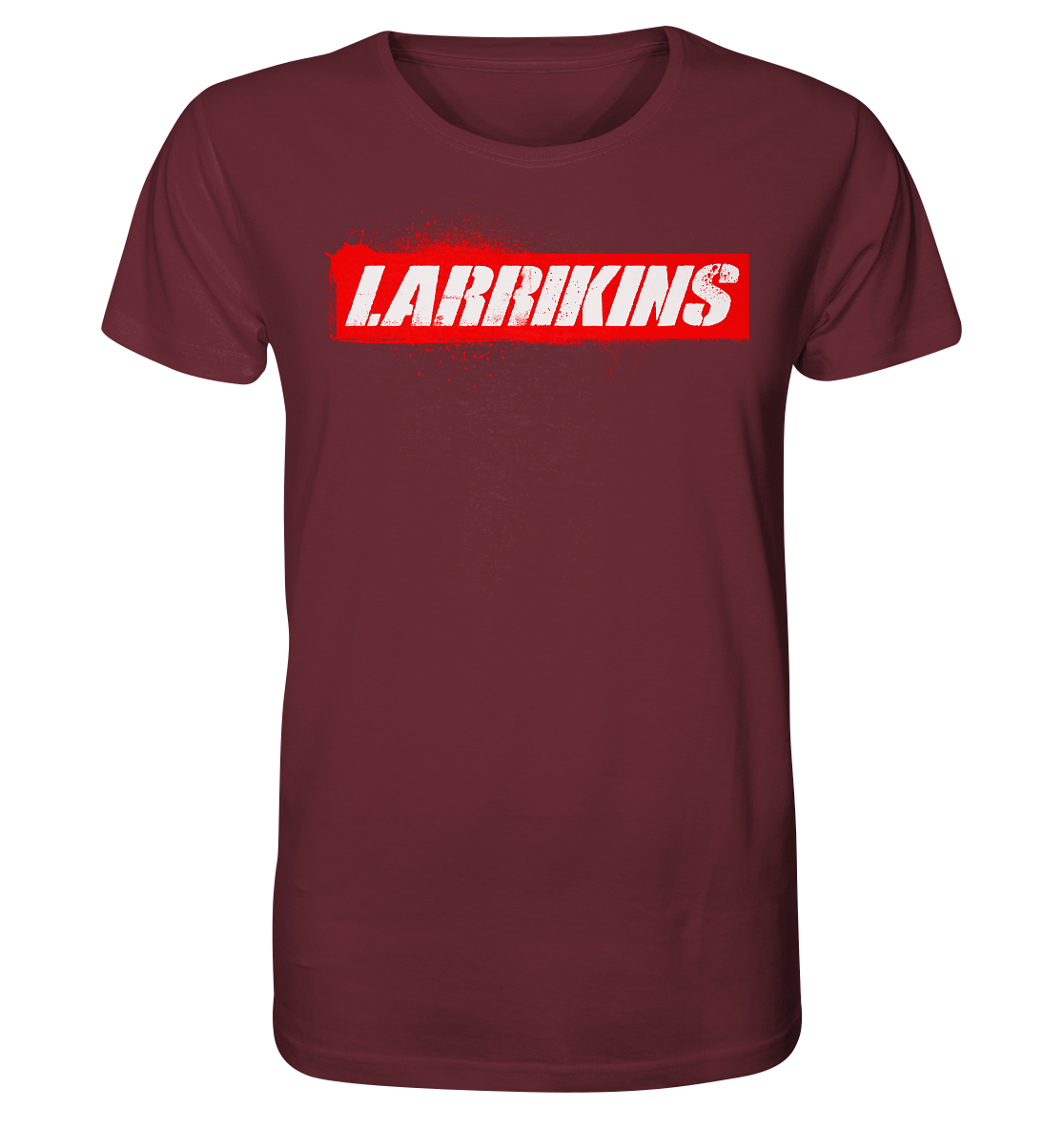 Larrikins - Red Stencil - Organic Basic Shirt