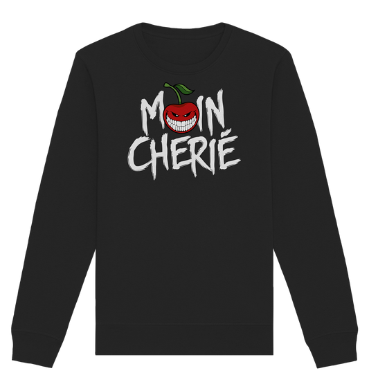 Moin Cherié - Logo Weiß - Organic Basic Unisex Sweatshirt