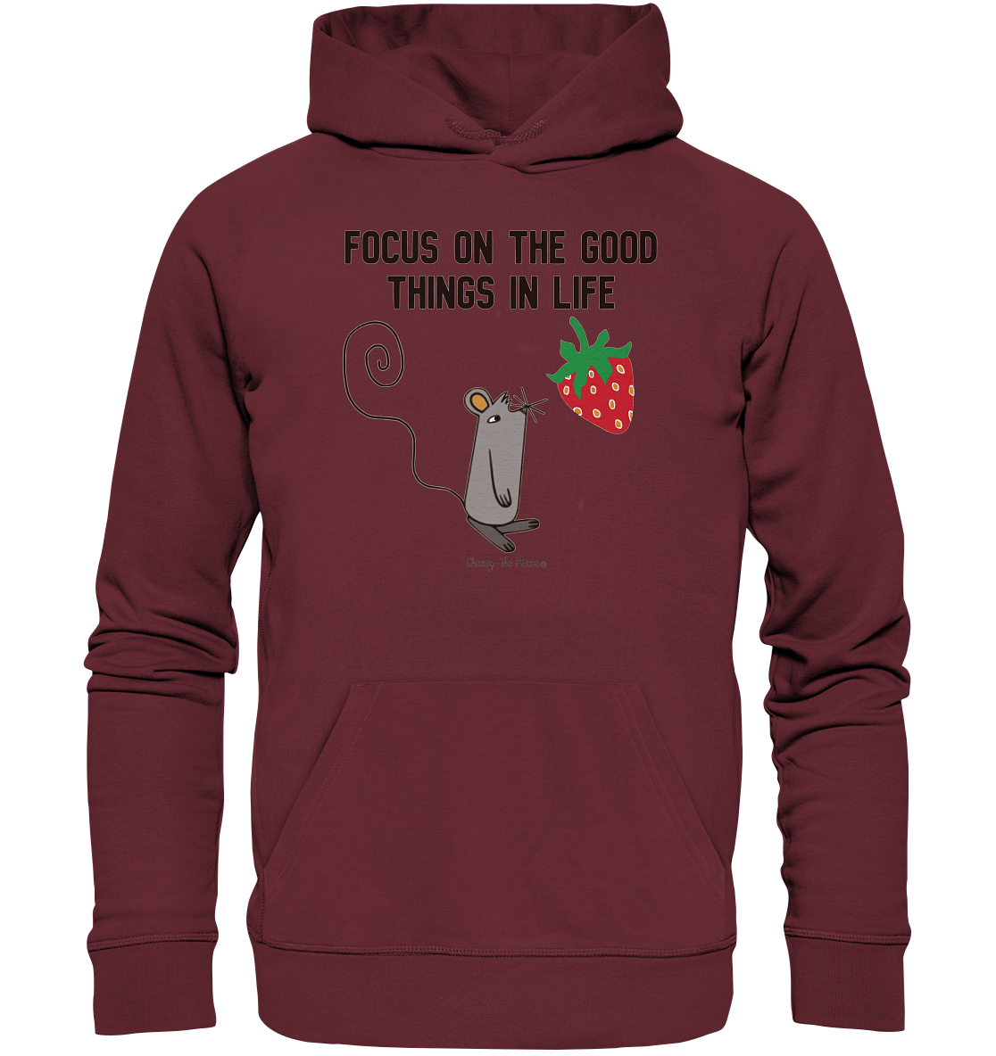 Cheesy -The Mouse® Focus on good things in life - Organic Hoodie